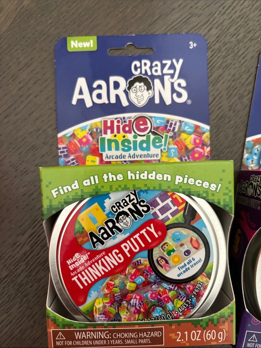 Crazy Aaron’s Thinking Putty trio.